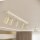 Deckenspot Beige Stahl GU10 L:45 cm 3-flmg verstellbar