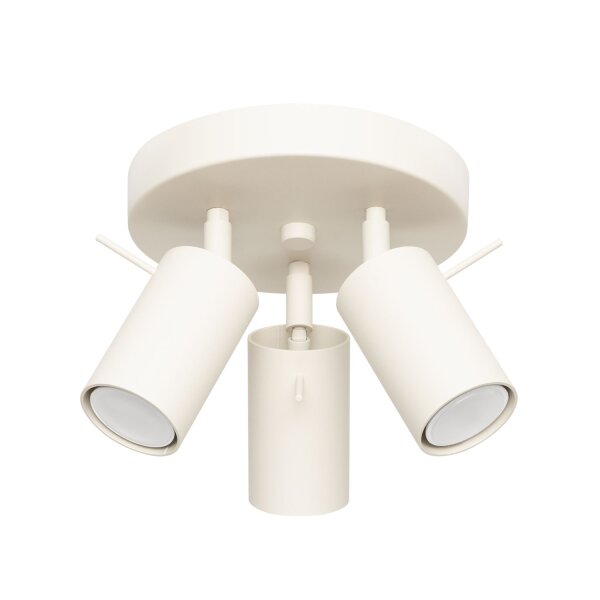 Deckenstrahler Stahl Beige GU10 L:19 cm schwenkbar