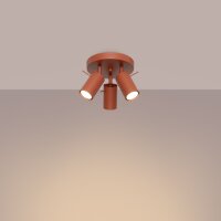 Deckenstrahler Stahl Ocker GU10 L:19 cm schwenkbar