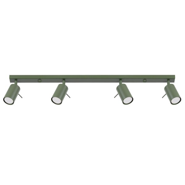 Deckenstrahler Olivgrün 4-flammig GU10 81 cm flexibel