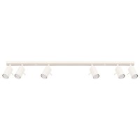 Deckenstrahler Weiß 6-flammig GU10 117 cm flexibel