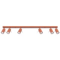 Deckenspot verstellbar Ocker GU10 L:118 cm 6-flammig
