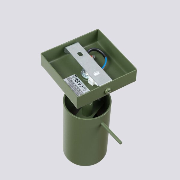 Wandstrahler flexibel Olivgrün GU10 H:8 cm beweglich