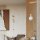 Wandleuchte Holz Glas Stecker Kabel Schalter G9 T:25 cm