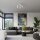 Deckenleuchte Glas Stahl Weiß G9 B:64 cm 5-flammig