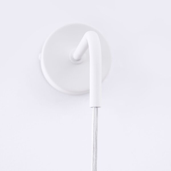 Stilvolle Wandleuchte mit Arm Stahl Weiß GU10 T:17 cm