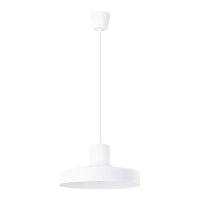 Hängelampe Stahl Weiß E27 L:35 cm rund...