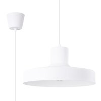 Hängelampe Stahl Weiß E27 L:35 cm rund...