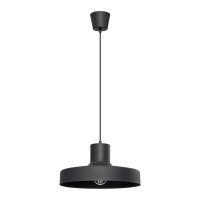 Hängelampe Stahl Schwarz E27 L:35 cm rund...