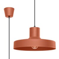 Pendelleuchte Stahl Ocker E27 L:35 cm rund gemütlich