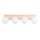 Deckenleuchte Holz Glas G9 4-flammig 63 cm blendarm