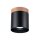 Runde Deckenleuchte Holz Aluminium Schwarz GU10 Ø12 cm