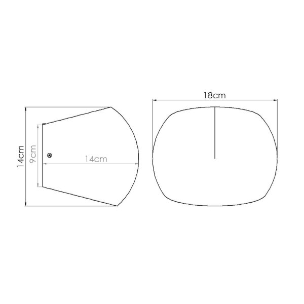 Wandleuchte Up Down Beton G9 T:14 cm indirekt blendarm