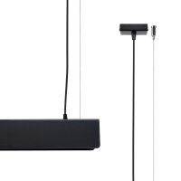 Große Hängelampe Stahl Schwarz G13 3000 K...