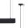 Große Hängelampe Stahl Schwarz G13 3000 K L:100 cm