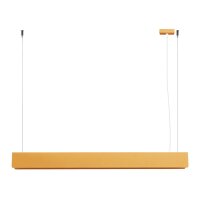 Große Hängelampe Stahl Gold G13 3000 K 100 cm...