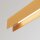 Große Hängelampe Stahl Gold G13 3000 K 100 cm lang