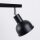 Deckenspot flexibel Schwarz Stahl E27 47 cm 2-flammig