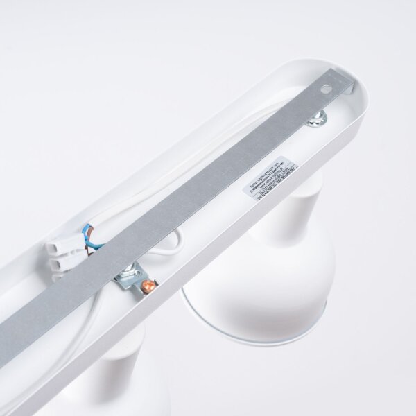 Deckenspot verstellbar Weiß Stahl E27 59 cm 3-flammig