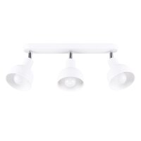 Deckenspot verstellbar Weiß Stahl E27 59 cm 3-flammig