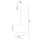 Runde Pendelleuchte Stoff Weiß E27 rund Ø30 cm blendarm