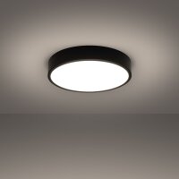 LED Deckenleuchte Aluminium Schwarz 3000 K L:40 cm rund