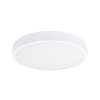 LED Deckenleuchte Wei&szlig; Alu 3000 K rund &Oslash;50 cm blendarm