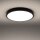 LED Deckenleuchte Schwarz Alu 3000 K Ø60 cm blendarm