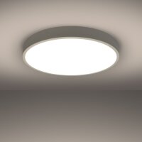 LED Deckenleuchte Weiß Alu 3000 K rund Ø60...