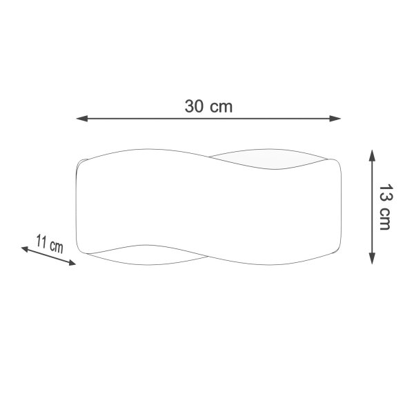 Wandleuchte Up Down Weiß G9 L:13 cm indirekt blendarm