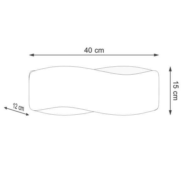 Wandlampe Up Down Schwarz G9 T:15 cm indirekt blendarm