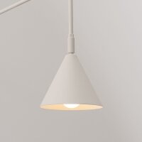 Wandleuchte Beige Stahl E14 Schalter Stecker H:30 cm