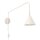 Wandleuchte Beige Stahl E14 Schalter Stecker H:30 cm
