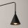 Wandleuchte Schwarz Stahl E14 Schalter Stecker H:30 cm