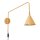 Wandleuchte Gold Stahl E14 Schalter Stecker T:61 cm