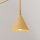 Wandleuchte Gold Stahl E14 Schalter Stecker T:61 cm