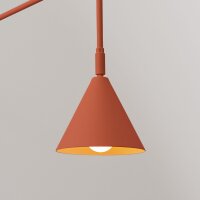 Wandlampe Ocker Stahl E14 Schalter Stecker H:30 cm