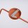 Wandlampe Ocker Stahl E14 Schalter Stecker H:30 cm