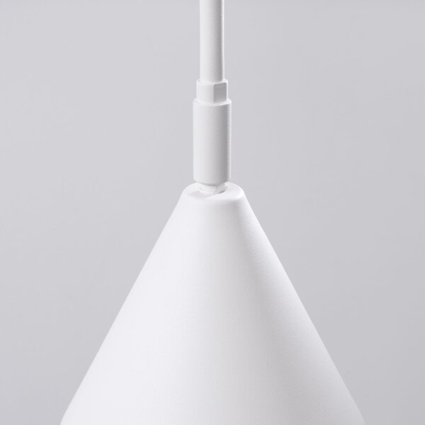 Wandlampe Weiß Stahl E14 Schalter Stecker Kabel H:30 cm