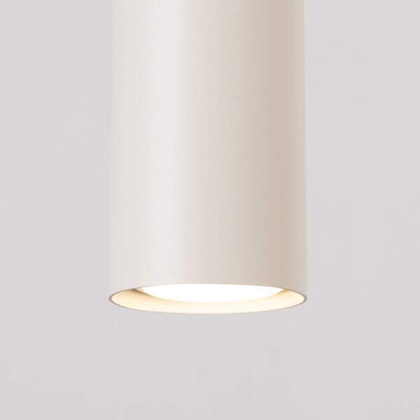 Pendelleuchte Beige Stahl GU10 2-flammig 30 cm lang
