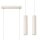 Pendelleuchte Beige Stahl GU10 2-flammig 30 cm lang
