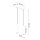 Pendelleuchte Gold Stahl GU10 2-flammig 30 cm lang