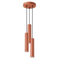 Runde Hängelampe Stahl Ocker GU10 akzentuiert L:20 cm