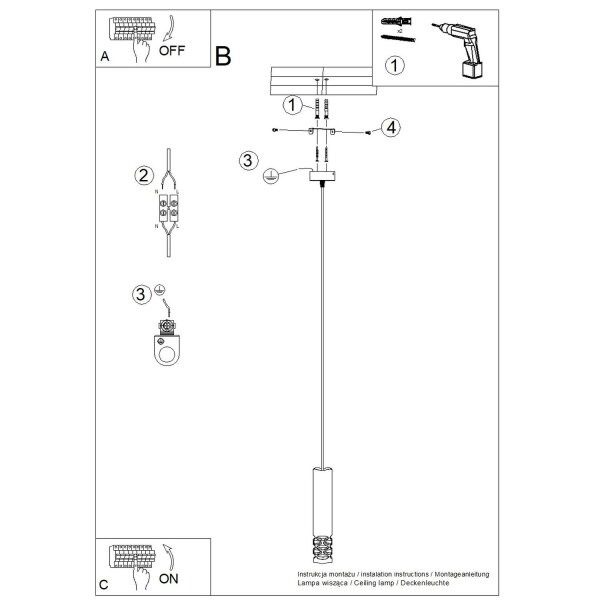 Hängelampe Weiß Stahl GU10 L:8 cm rund Esstisch