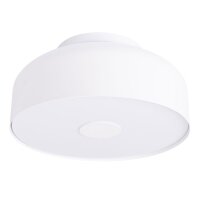 Runde Deckenleuchte blendarm Wei&szlig; Stahl E27 &Oslash;30 cm