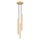 Runde Pendelleuchte Gold Stahl G9 L:20 cm 3-flammig