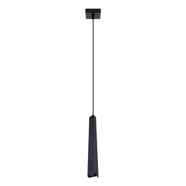 Hängelampe Schwarz Stahl G9 rund Ø8 cm akzentuiert