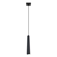 H&auml;ngelampe Schwarz Stahl G9 rund &Oslash;8 cm akzentuiert