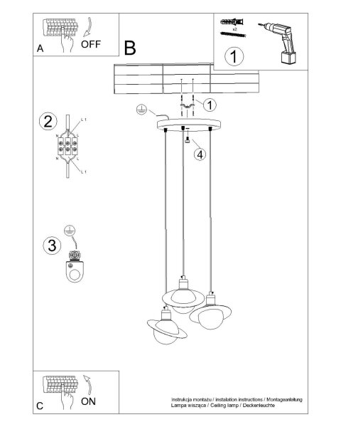 Pendelleuchte Glas Stahl Weiß G9 L:32 cm rund blendarm