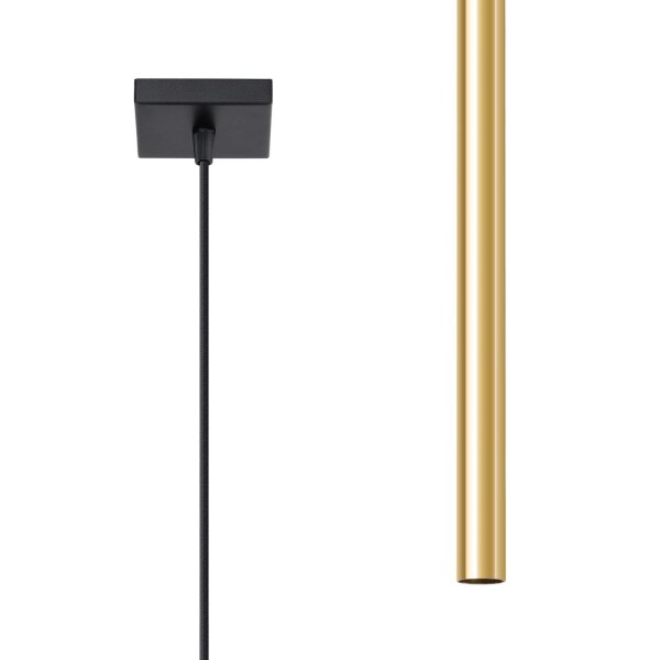 Runde Hängelampe Gold Stahl G9 Ø2,5 cm akzentuiert
